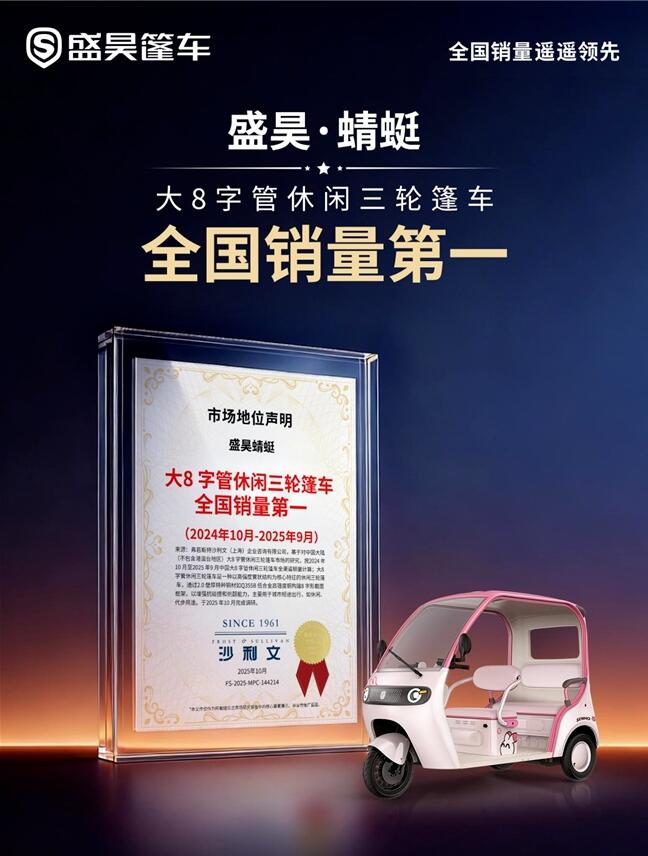 銷量為王：盛昊蜻蜓以實力確立細分市場領跑地位